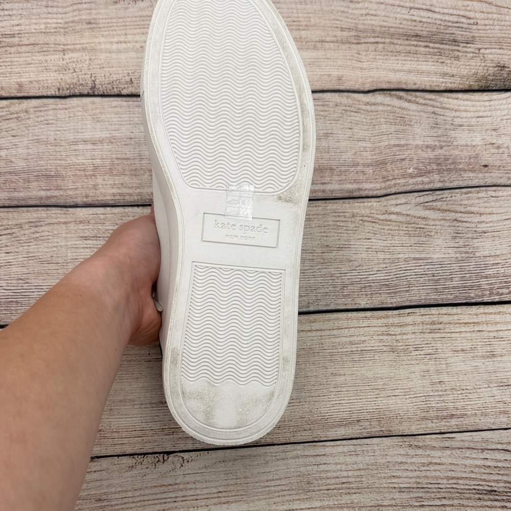 Kate Spade White Sneakers with Black Accents - Picture 3 of 5